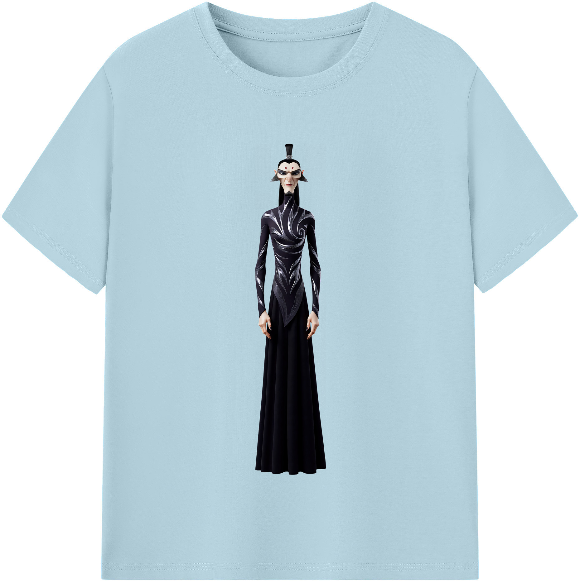 （画像用） Ne Zha 2 ナタ 魔童の大暴れ 綿100％半袖Tシャツ（フロントプリント）